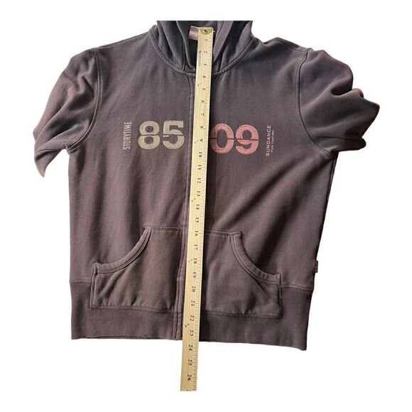 Brown Sweatshirt Zipper w Hoodie - Picture 4 of 10